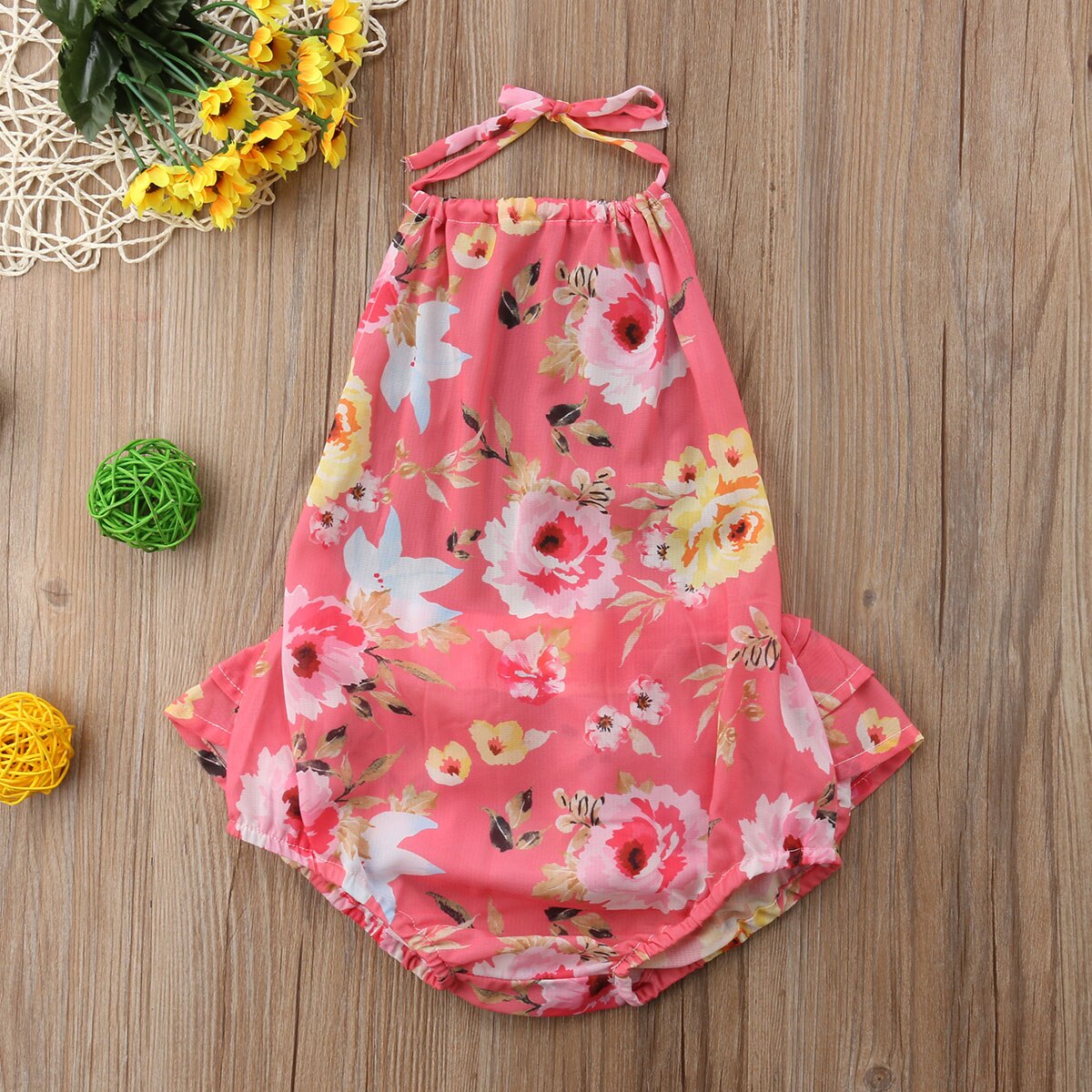 Infant Baby Girl One piece Floral Bodysuit Babies