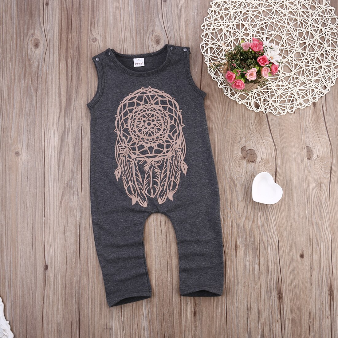 Infant Baby Girls Floral Sleeveless Romper Babies