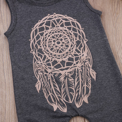 Infant Baby Girls Floral Sleeveless Romper Babies