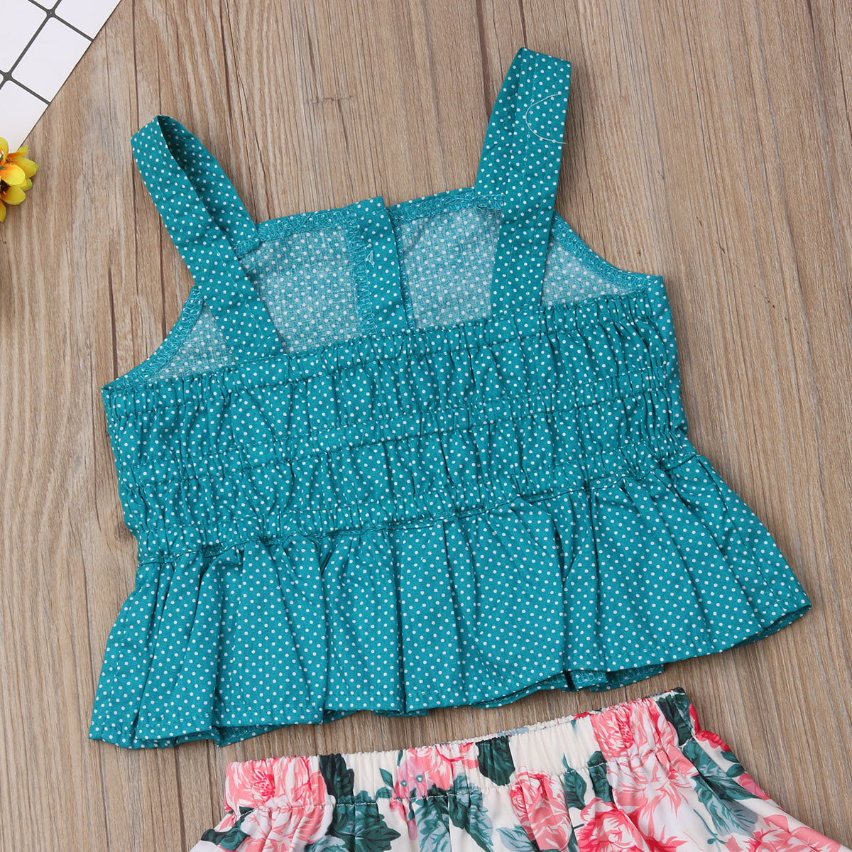 Little Girls Summer Floral Clothes Sets Babies