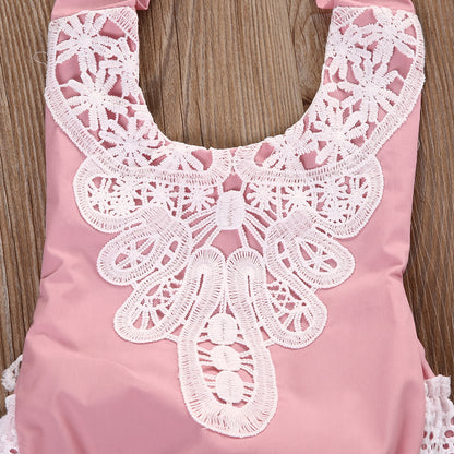 Multi colored Babies Halter Floral Bodysuits