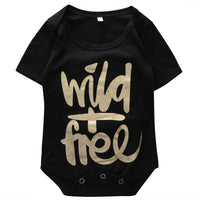 Newborn Babies Boy girl Golden Letter bodysuits