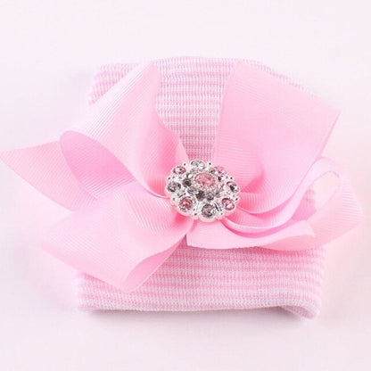 Newborn Babies Butterfly Knot knitted Warm Hats