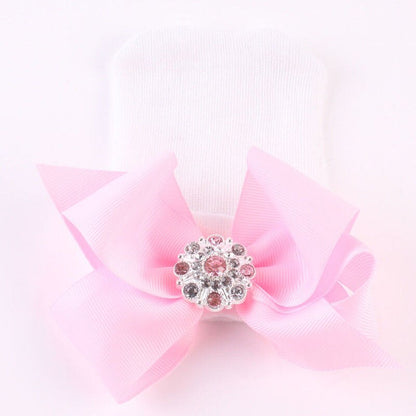 Newborn Babies Butterfly Knot knitted Warm Hats