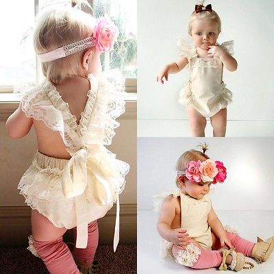 Newborn Babies Girls Summer Floral Bodysuits