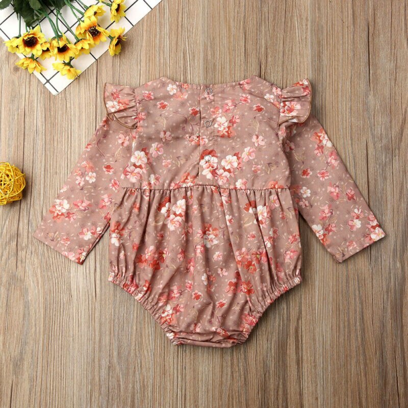 Newborn Baby Girls Floral Clothes Babies Flower