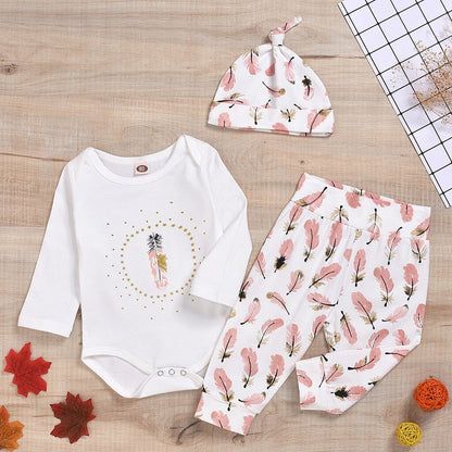 Newborn Infant Baby Boys Girls Long Sleeve Romper