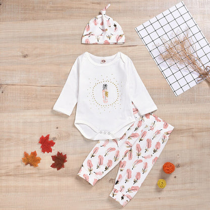 Newborn Infant Baby Boys Girls Long Sleeve Romper