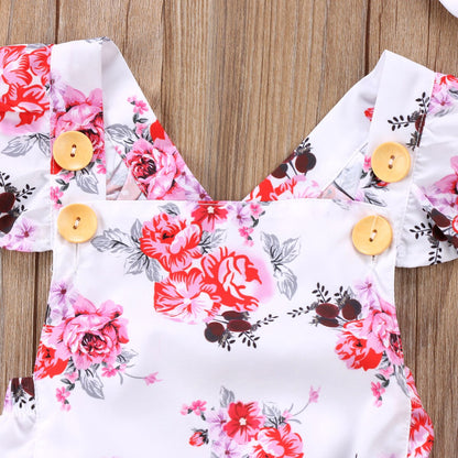 Newborn Infant Baby Girl Floral Clothes Babies