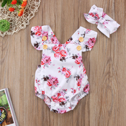 Newborn Infant Baby Girl Floral Clothes Babies