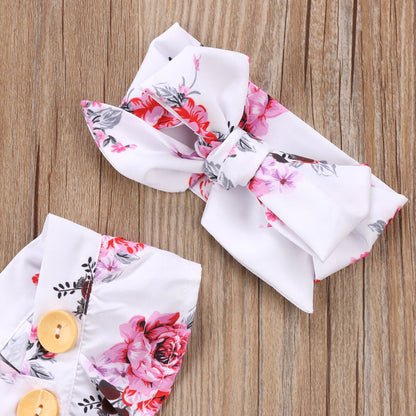 Newborn Infant Baby Girl Floral Clothes Babies