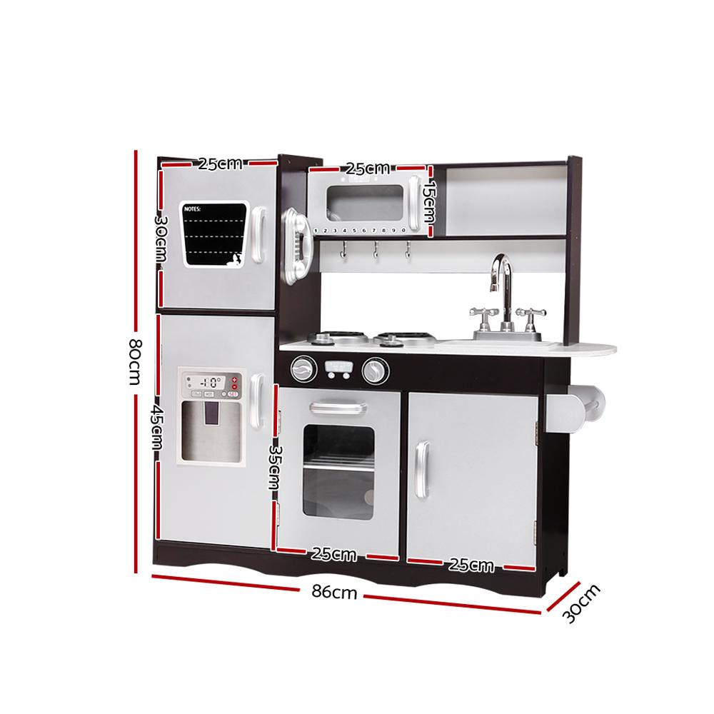 Keezi Kids Kitchen Play Set Wooden Pretend Toys Cooking Children Stove