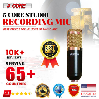 xyz5Core Recording Microphone Podcast Bundle Professional Condenser