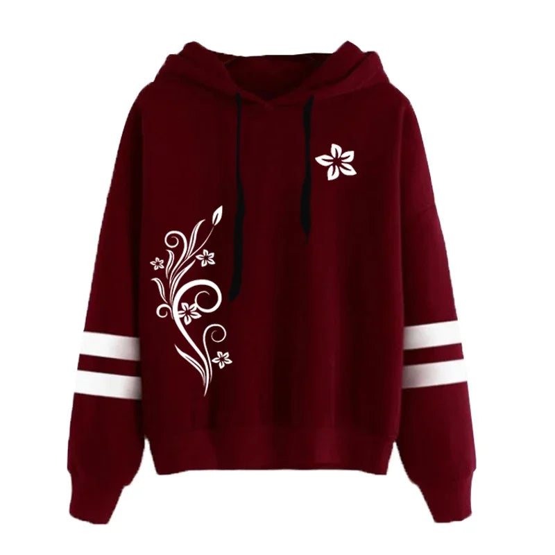 Women Tracksuit Daily Outdoor Autumn Winter Quality Hoodies Casual Single Piece Stripe Sweatshirt and Sweatpants Comfort Jogging