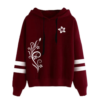 Women Tracksuit Daily Outdoor Autumn Winter Quality Hoodies Casual Single Piece Stripe Sweatshirt and Sweatpants Comfort Jogging