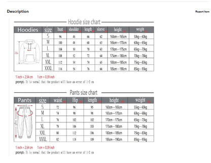 2025 Women Sportswear Sweater Suit Hoodies + Pants Sports Clothing Spring Autumn Sets Jogging Trousers Running Male Tracksuits