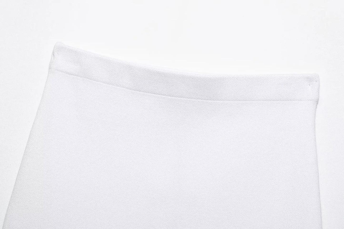 Women's Fashion Elegant Skirt Suit Round Neck Long Sleeve Knitted Sweater Top Elastic Waist Mini Skirt Female Spring Summer New