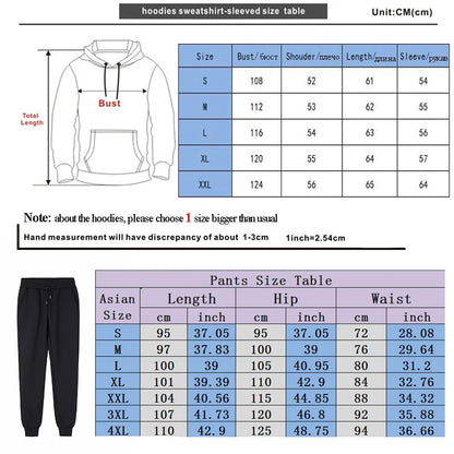 Winter Tracksuit Women 2 Piece Set Sweatshirt Print Hoodies+Pants Sportwear Women's Sports Suit Female Hooded Set Hoodies Suit