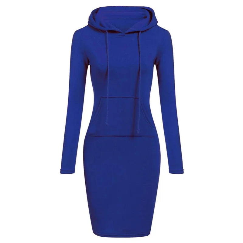 Ladies Dress Autumn Women Hooded Dresses Hoodies Women Sweatshirts