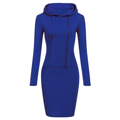 Ladies Dress Autumn Women Hooded Dresses Hoodies Women Sweatshirts