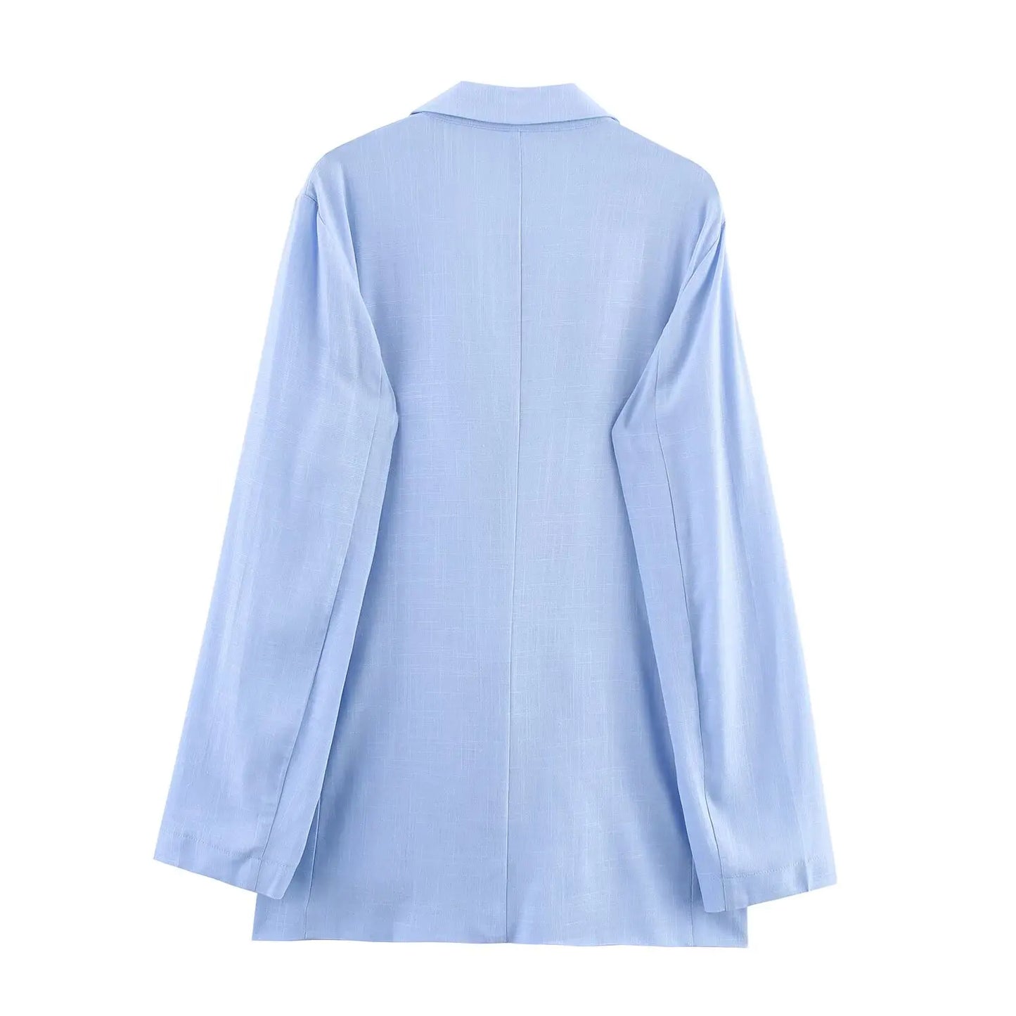 HH Women Casual Suit Solid Turn-Down Collar Long Sleeves Single-Breasted Blazers+Elastic Waist Pockets Pants Female Sets