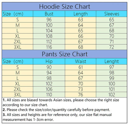 Autumn Winter Daily Casual Sporty Hoody Outfit Women's Jogger Set Hoodies and Sweatpants Female Home Outdoor Comfort Sportswear