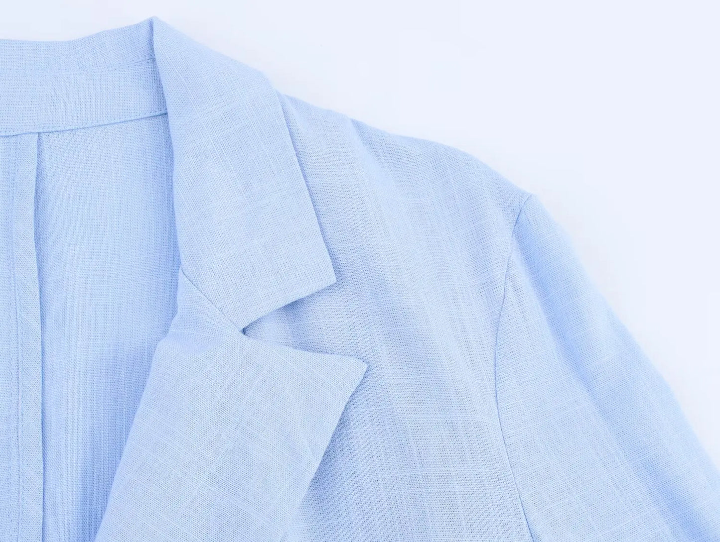 HH Women Casual Suit Solid Turn-Down Collar Long Sleeves Single-Breasted Blazers+Elastic Waist Pockets Pants Female Sets