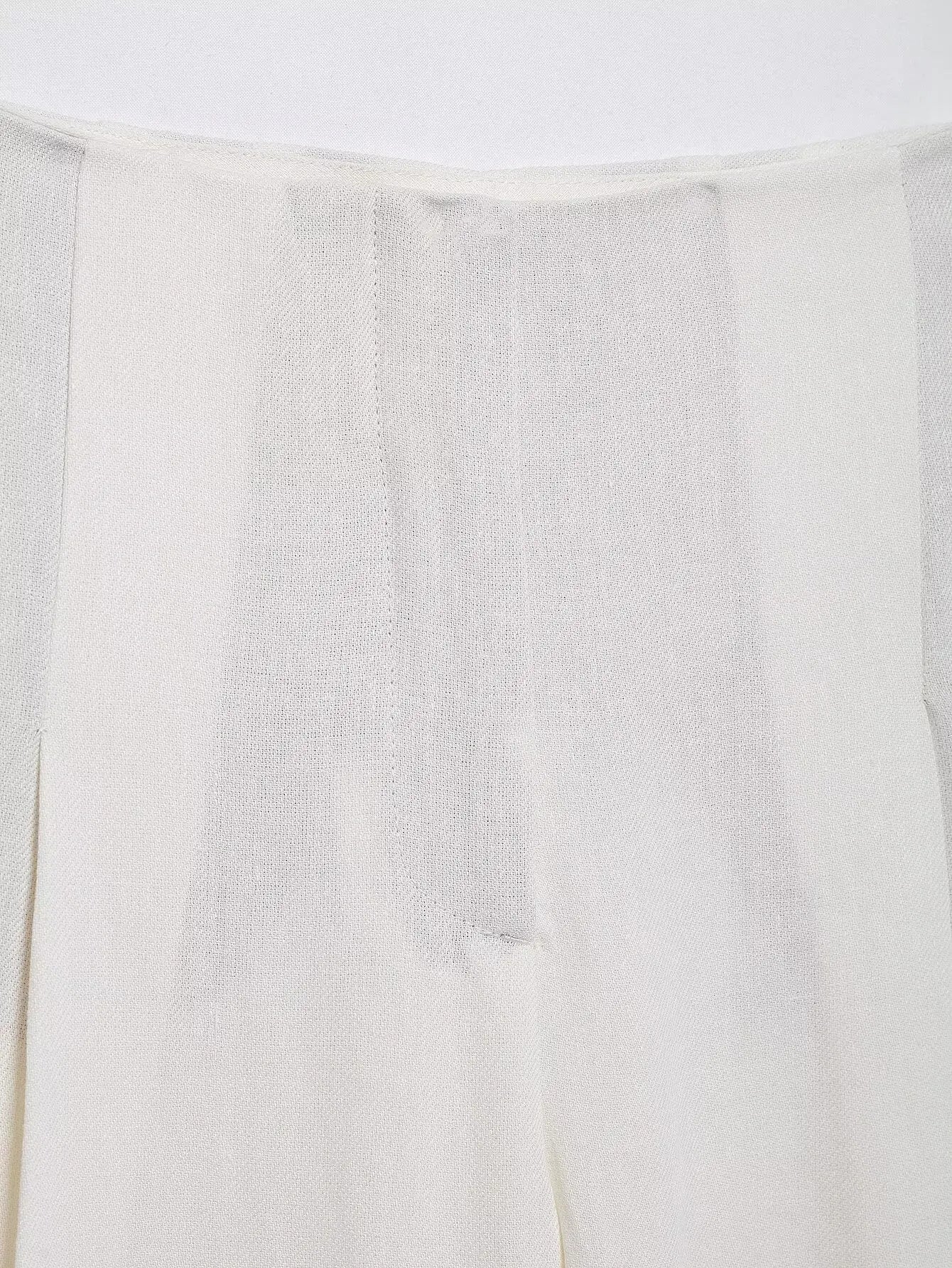 HH Women Spring Fashion Suits White Turn-Down Collar Long Sleeves Lace-Up Blazers+High Waist Zipper Long Pants Female Sets