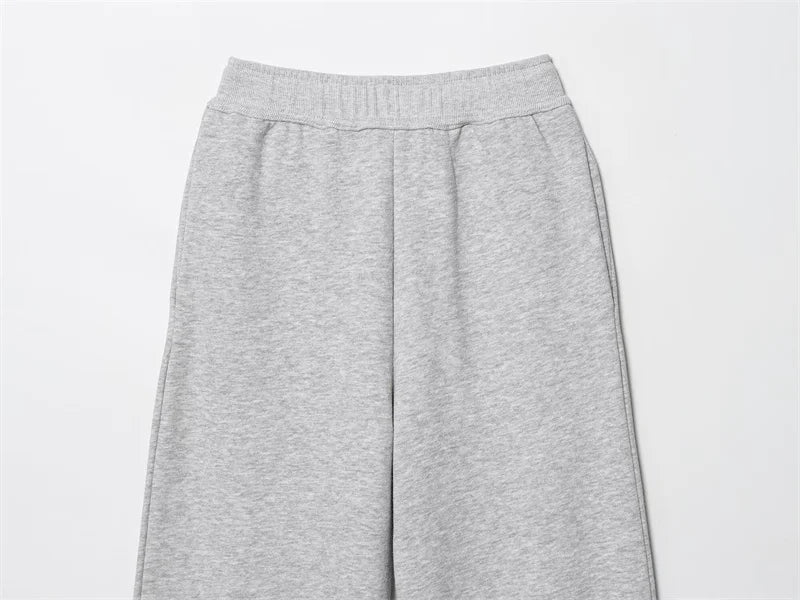 Women's Suit New for Autumn 2025 Solid Color Long Sleeve Basic Hoodie Fleece Sweatshirt and Long Pants Set Casual Fashion