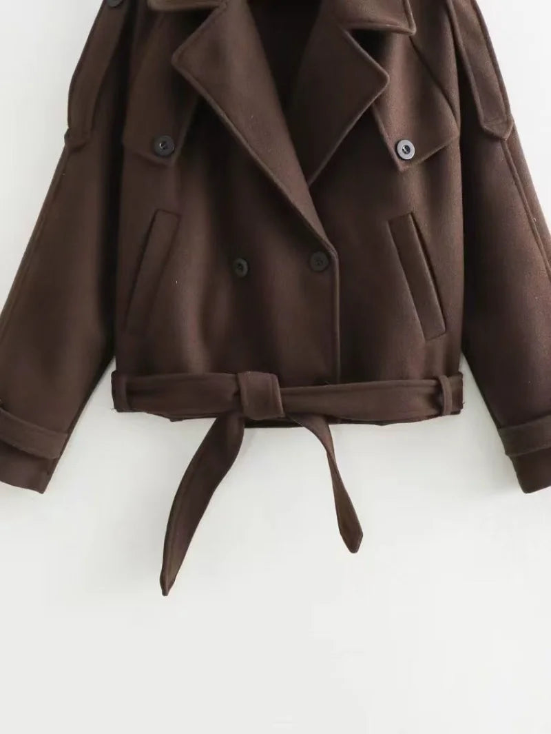 Women Autumn Winter Womens Sweater Jacket  Suit Long Sleeve Jacket Outerwear Comfy Knitwear  Plus Size Skinny Niche Petite