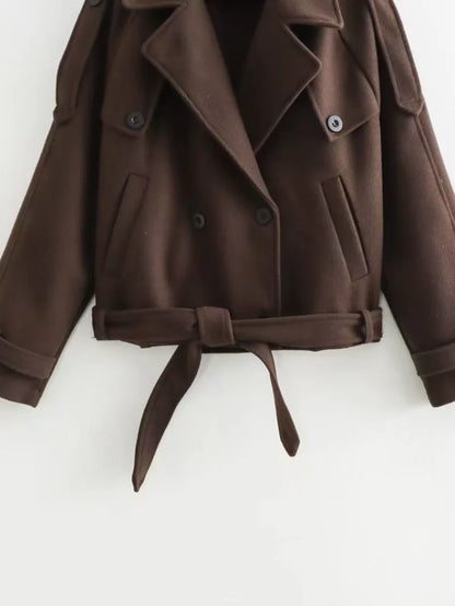 Women Autumn Winter Womens Sweater Jacket  Suit Long Sleeve Jacket Outerwear Comfy Knitwear  Plus Size Skinny Niche Petite