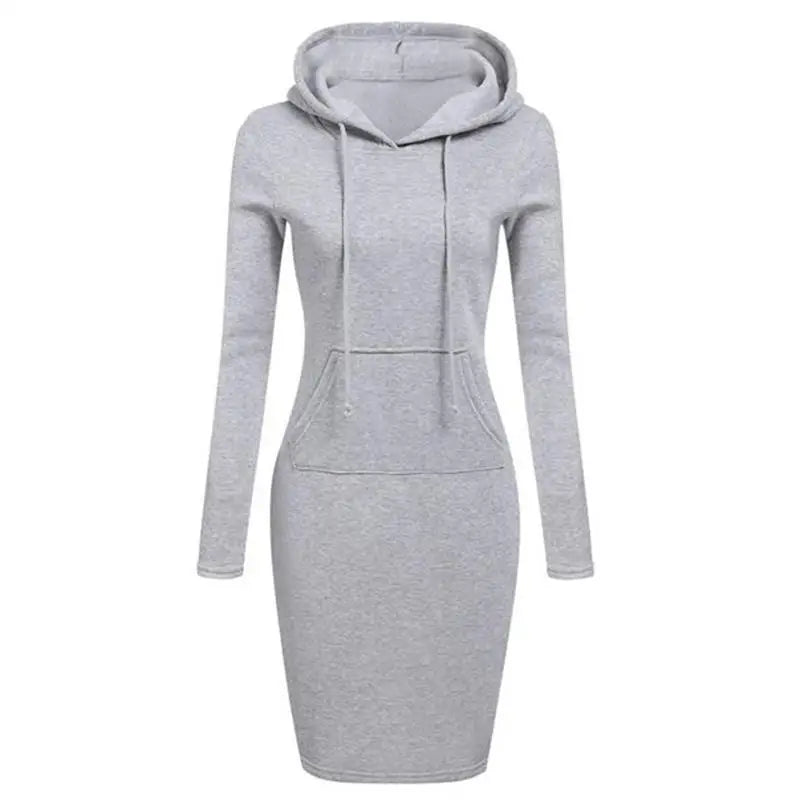 Ladies Dress Autumn Women Hooded Dresses Hoodies Women Sweatshirts