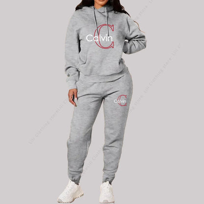 2025 New Ladies Tracksuit Aesthetic Designer Clothes Trend Sportswear High quality Hoodies Sweatpants 2 piece Outfits Women Sets