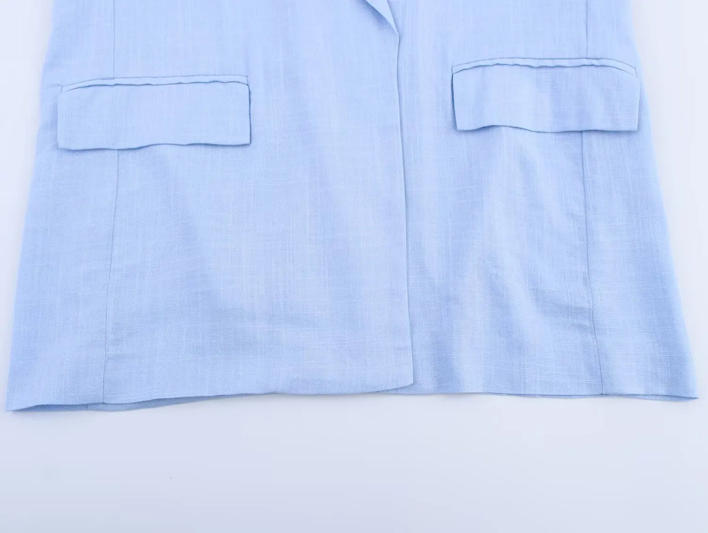 HH Women Casual Suit Solid Turn-Down Collar Long Sleeves Single-Breasted Blazers+Elastic Waist Pockets Pants Female Sets