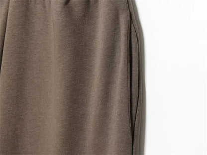 Women's Suit New for Autumn 2025 Solid Color Long Sleeve Basic Hoodie Fleece Sweatshirt and Long Pants Set Casual Fashion