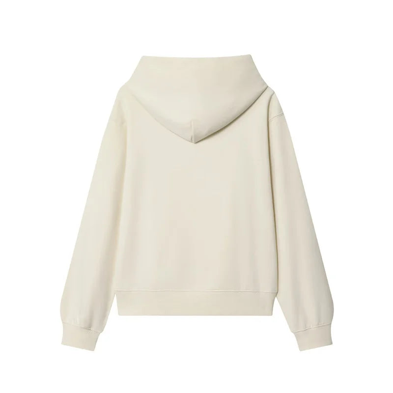 Women's Suit New for Autumn 2025 Solid Color Long Sleeve Basic Hoodie Fleece Sweatshirt and Long Pants Set Casual Fashion