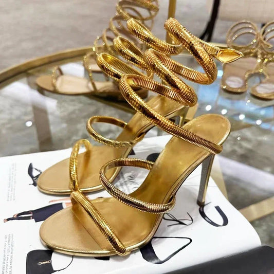 Eilyken Summer Street Style Ankle Strap Open Toe Narrow Band Women