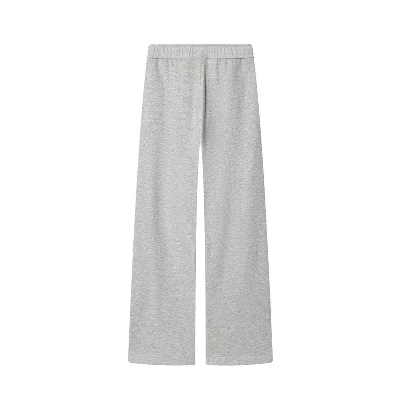 Women's Suit New for Autumn 2025 Solid Color Long Sleeve Basic Hoodie Fleece Sweatshirt and Long Pants Set Casual Fashion