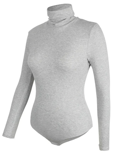 Women's Thermal Underwear Tops High Collar Long Sleeve Bodysuits Soft Keep Warm Cold Weather Compression Bottoming Shirts