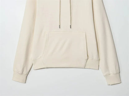 Women's Suit New for Autumn 2025 Solid Color Long Sleeve Basic Hoodie Fleece Sweatshirt and Long Pants Set Casual Fashion