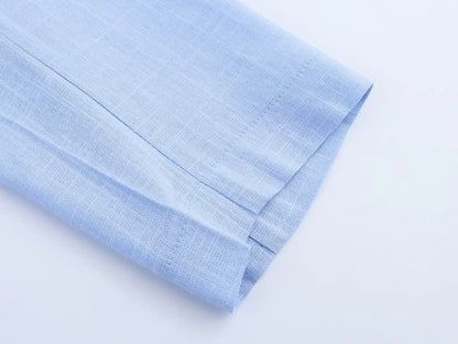 HH Women Casual Suit Solid Turn-Down Collar Long Sleeves Single-Breasted Blazers+Elastic Waist Pockets Pants Female Sets