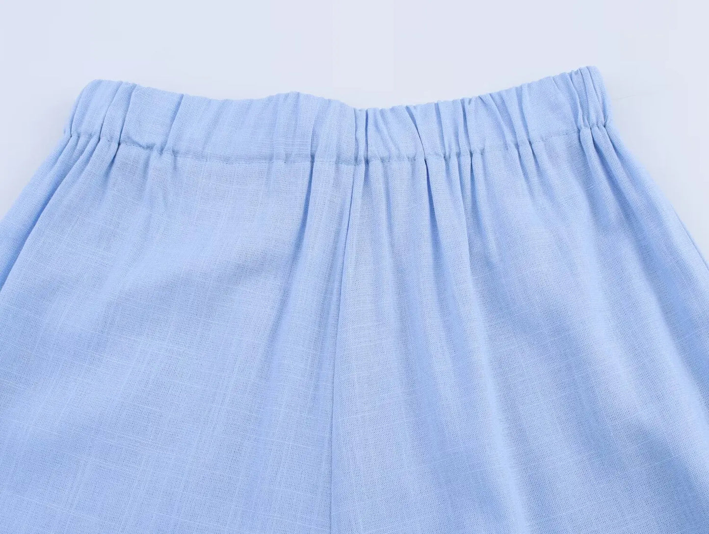 HH Women Casual Suit Solid Turn-Down Collar Long Sleeves Single-Breasted Blazers+Elastic Waist Pockets Pants Female Sets