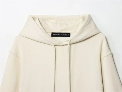 Women's Suit New for Autumn 2025 Solid Color Long Sleeve Basic Hoodie Fleece Sweatshirt and Long Pants Set Casual Fashion