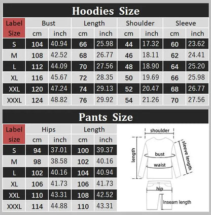 Women Sets Hoodies Pants 2 Piece Outfits Aesthetic Sportswear Sweatsuit Los Angeles Letter Print Suit Ladies Tracksuit Plus Size