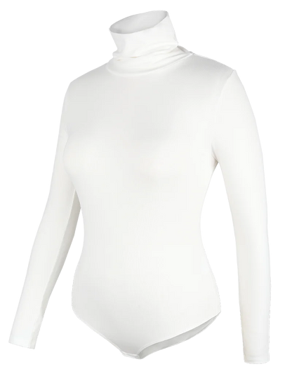 Women's Thermal Underwear Tops High Collar Long Sleeve Bodysuits Soft Keep Warm Cold Weather Compression Bottoming Shirts