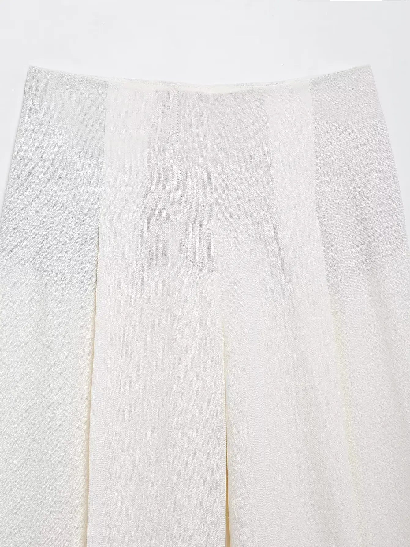 HH Women Spring Fashion Suits White Turn-Down Collar Long Sleeves Lace-Up Blazers+High Waist Zipper Long Pants Female Sets