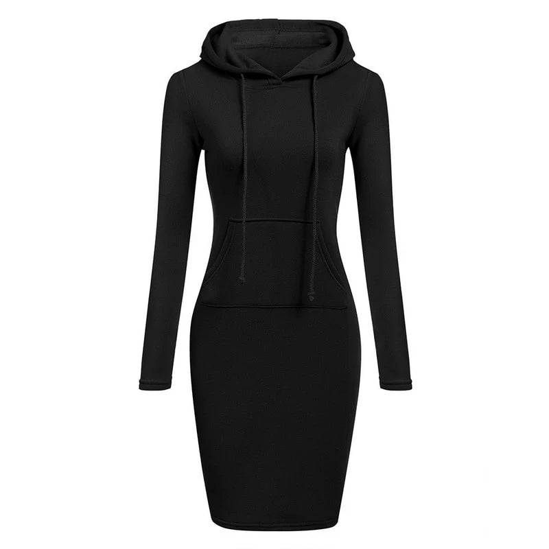 Ladies Dress Autumn Women Hooded Dresses Hoodies Women Sweatshirts