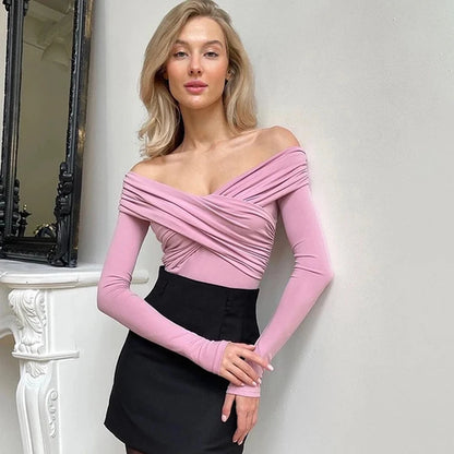 Autumn Black Bodysuits Women Sexy Backless Solid Corset Slim Fashion