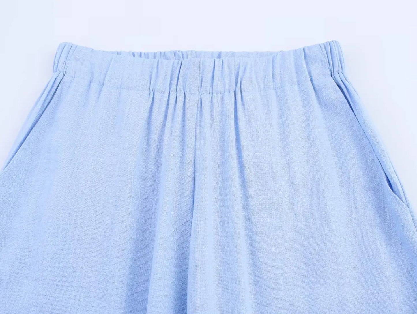 HH Women Casual Suit Solid Turn-Down Collar Long Sleeves Single-Breasted Blazers+Elastic Waist Pockets Pants Female Sets