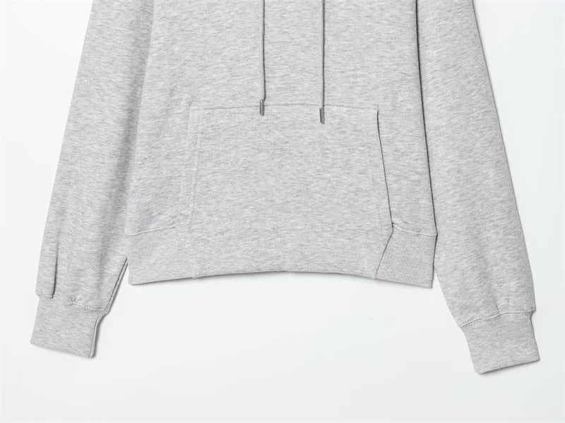 Women's Suit New for Autumn 2025 Solid Color Long Sleeve Basic Hoodie Fleece Sweatshirt and Long Pants Set Casual Fashion